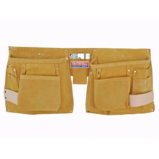 Faithfull Double Tool & Nail Pouch - FAIDTNP3