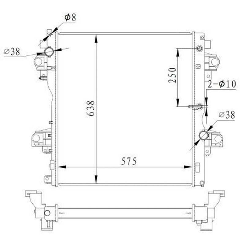 NRF Engine Radiator 550018