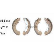Textar Brake Shoe Set Axle Kit 91062600