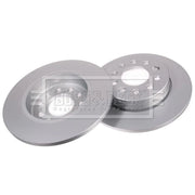 Borg & Beck 2 x Solid Rear Brake Discs BBD6304