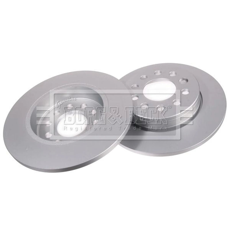 Borg & Beck 2 x Solid Rear Brake Discs BBD6304