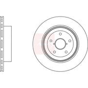 Apec 2 x Vented Rear Brake Discs DSK2895