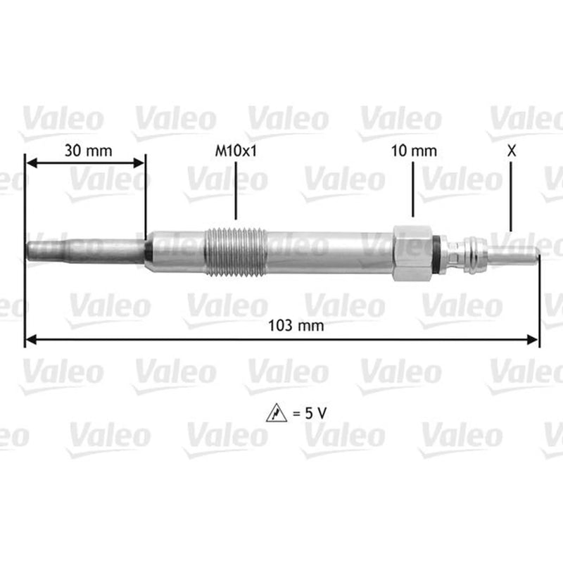 Valeo Diesel Engine Glow Plug 345115