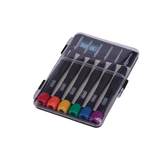 Draper Precision Screwdriver Set 6 Piece Hardened Steel