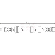 Apec Brake Hydraulic Hose Line Front HOS3094