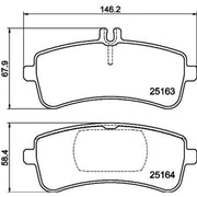 Mintex Rear Brake Pad Set MDB3756