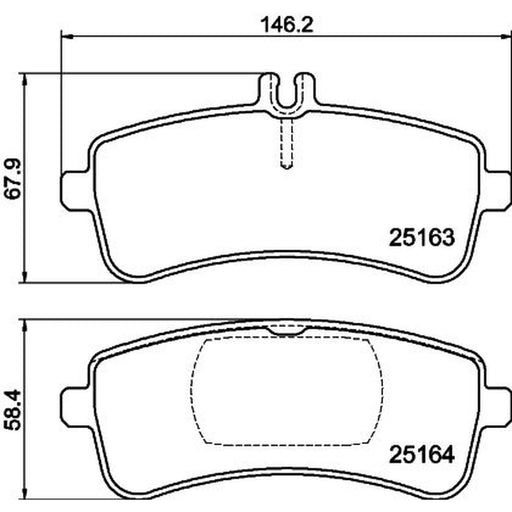 Mintex Rear Brake Pad Set MDB3756