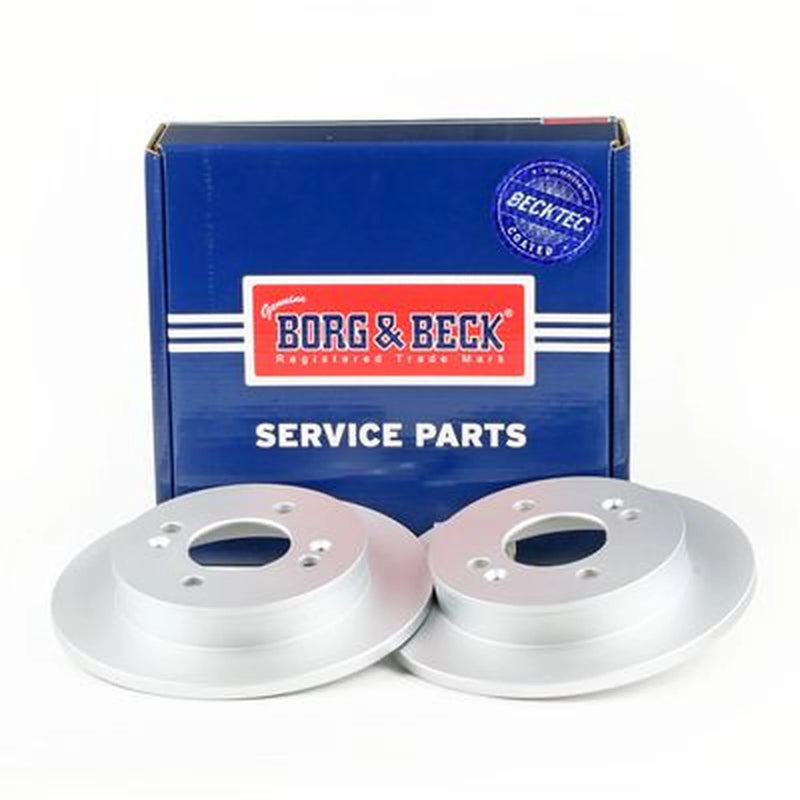 Borg & Beck 2 x Solid Rear Brake Discs BBD4529