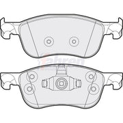 Fahren Front Brake Pad Set FBP3893