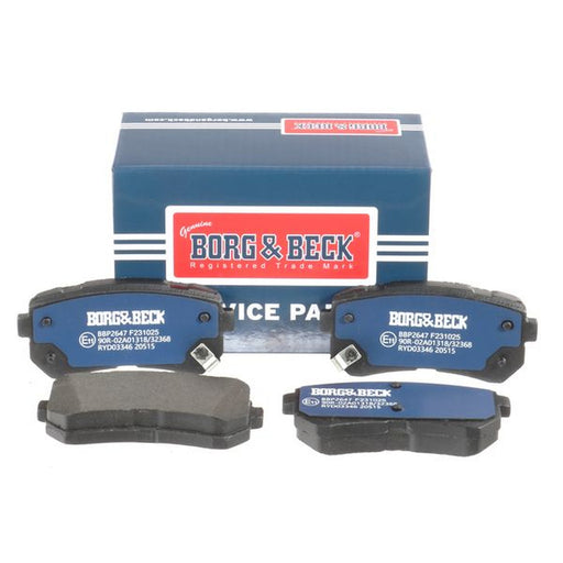 Borg & Beck 4 x Rear Brake Pad Set BBP2647