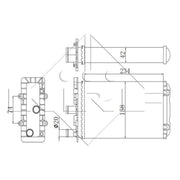 NRF Heater Matrix Core Heat Exchanger 54321