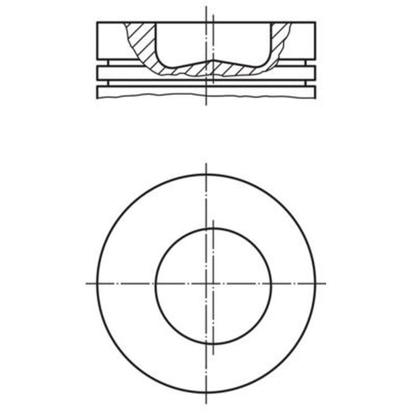 Mahle Piston Cylinder Bore = 107mm 015 84 01