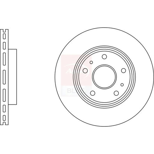 Apec 2 x Vented Front Brake Discs SDK6839