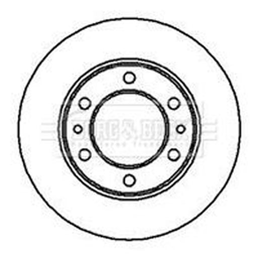 Borg & Beck 2 x Vented Front Brake Discs BBD5036