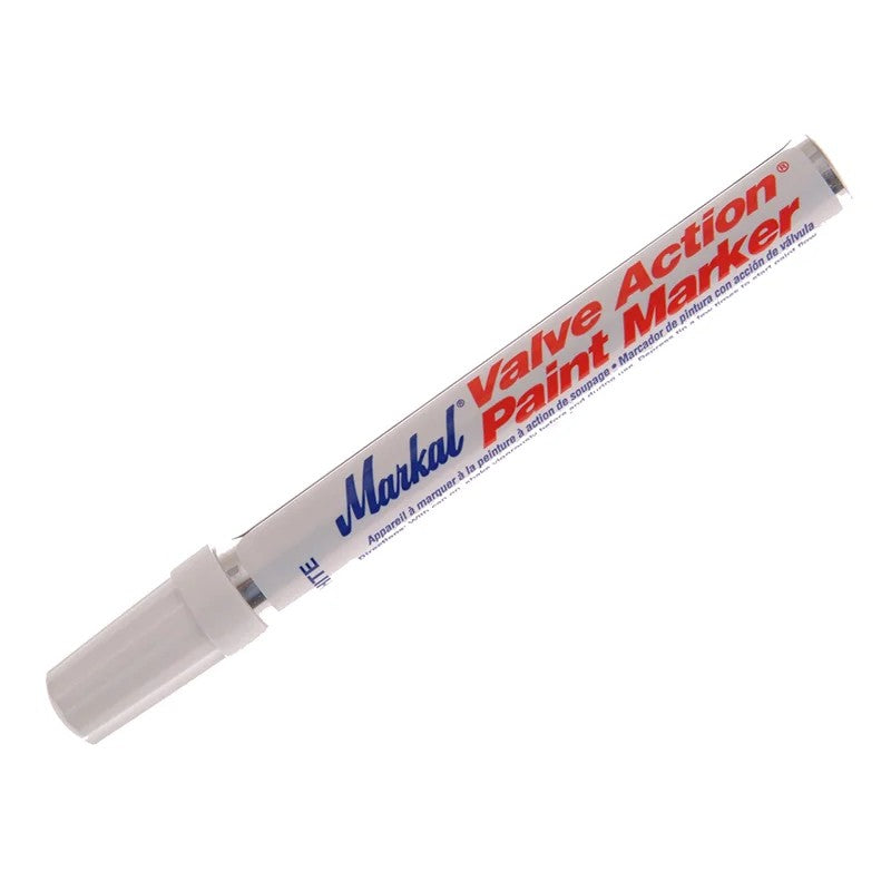 Markal Paint-Riter® Valve Action® Paint Marker White - MRK-96800C