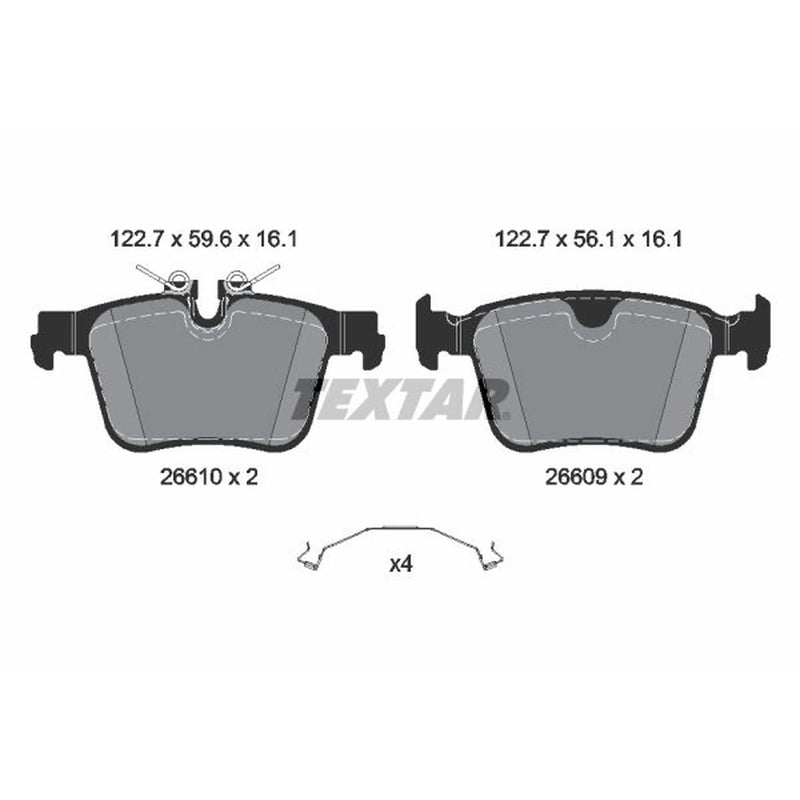 Textar Rear Brake Pad Set 2661001