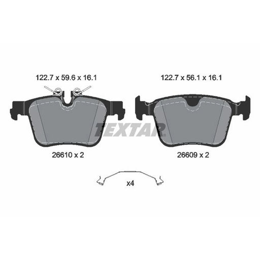 Textar Rear Brake Pad Set 2661001