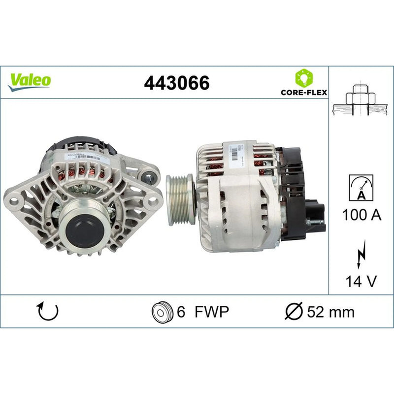 Valeo Car Alternator 12V 443066