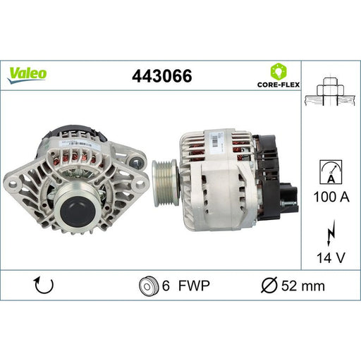 Valeo Car Alternator 12V 443066