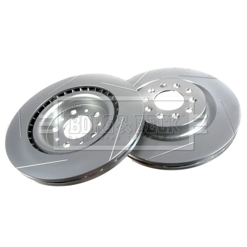 Borg & Beck 2 x Vented Rear Brake Discs BBD5547