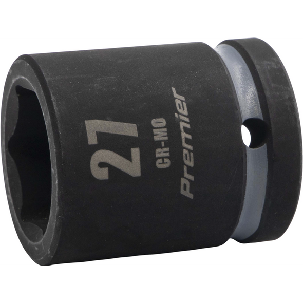 Sealey 3/4"Dr Impact Socket 27mm (Grey Coded Ring)