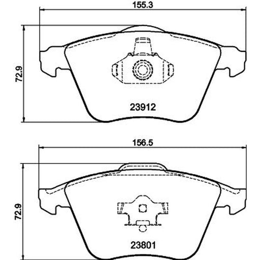 DON Front Brake Pad Set PCP1208