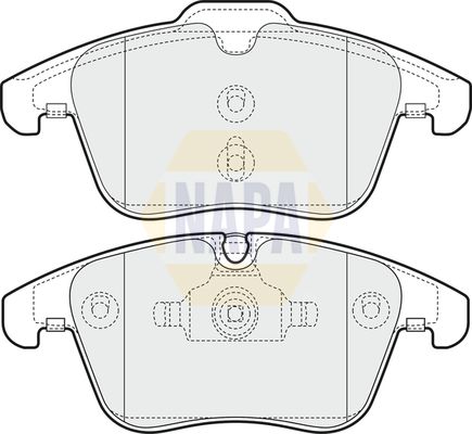 NAPA Front Vented & Rear Vented Brake Discs & Pads fits DAIMLER JAGUAR MG