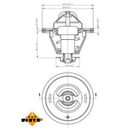 NRF Thermostat,Coolant 725124