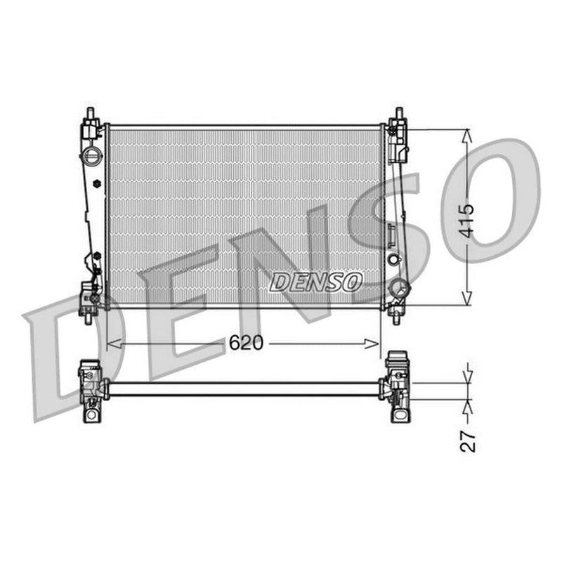 Denso Engine Radiator DRM09111