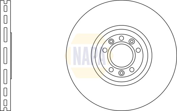 NAPA Front Brake Vented Discs & Pads fits CITROËN DS PEUGEOT