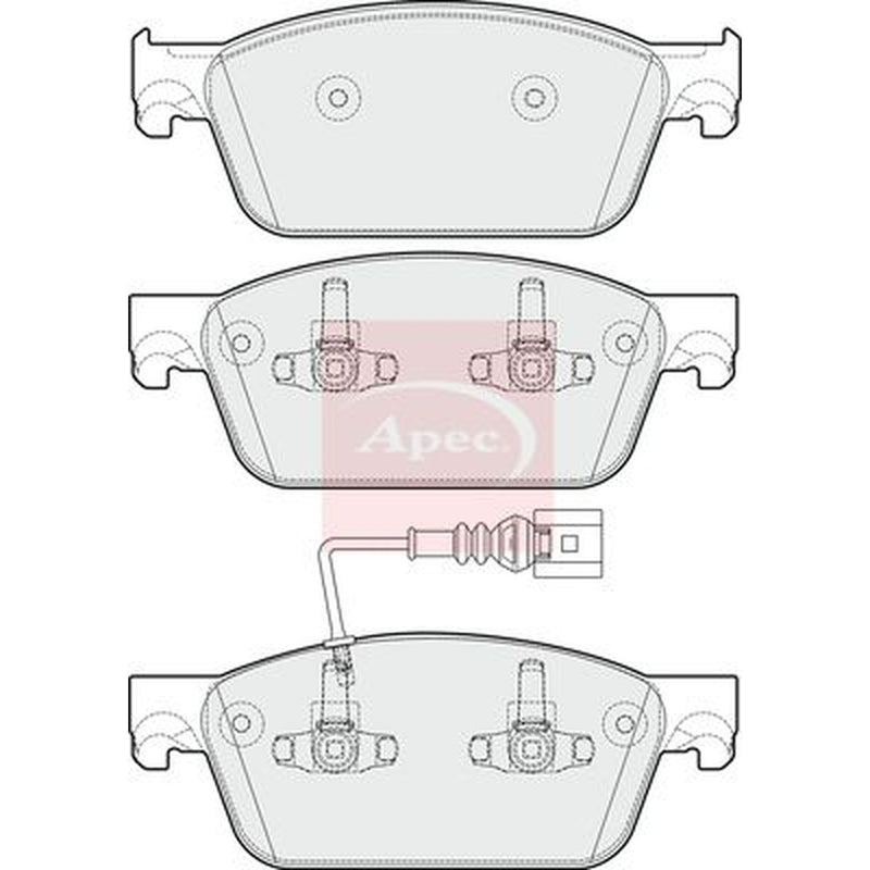 Apec Front Brake Pad Set PAD1782
