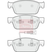 Apec Front Brake Pad Set PAD1782