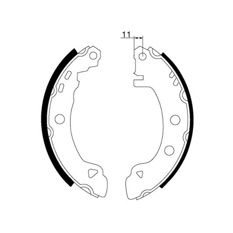 Textar Brake Shoe Set Axle Kit 91046500