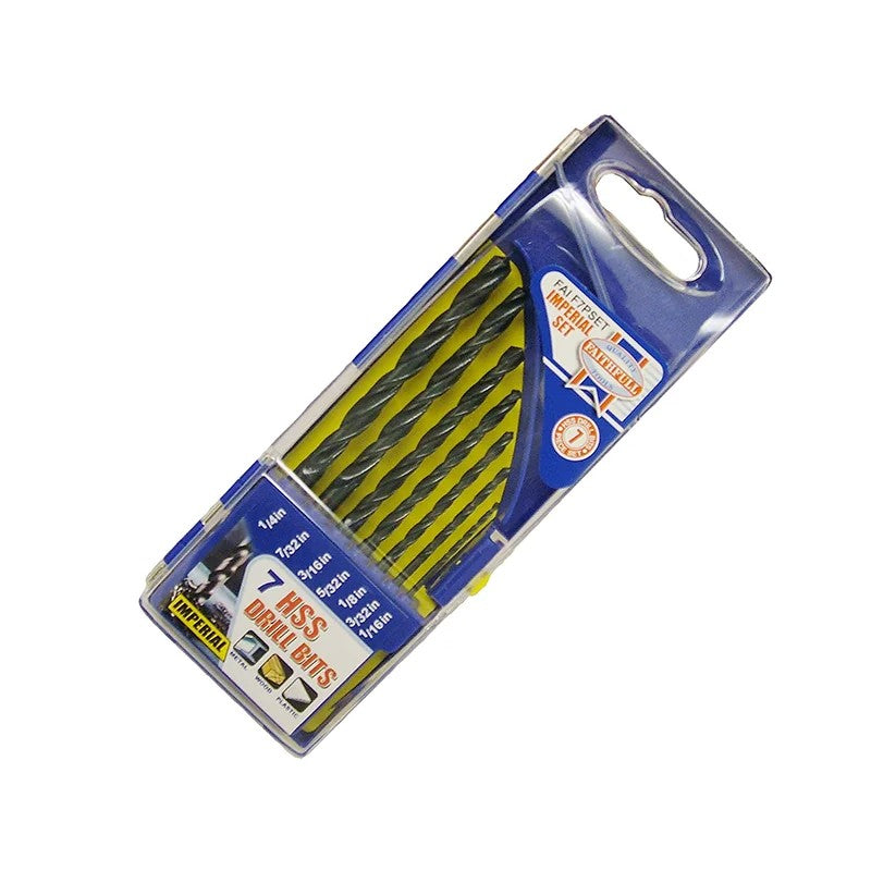 Faithfull HSS Drill Bit Set of 7 1/16-1/4 x 1/32 - FAIF7PSET