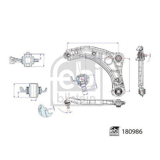 Febi Control/Trailing Arm Lower 180986