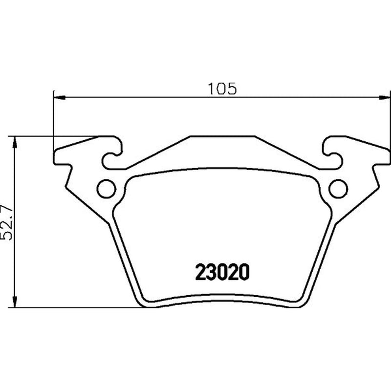Mintex Rear Brake Pad Set MDB2002