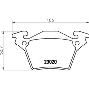 DON Rear Brake Pad Set PCP1659