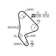 Gates Timing Belt & Water Pump Kit KP25558XS