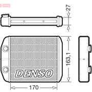 Denso Heater Matrix Core Heat Exchanger DRR23021