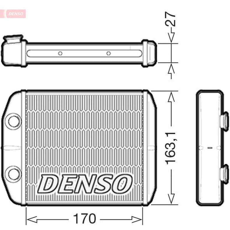 Denso Heater Matrix Core Heat Exchanger DRR23021