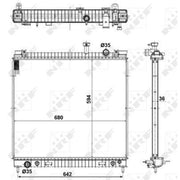 NRF Engine Radiator 56082