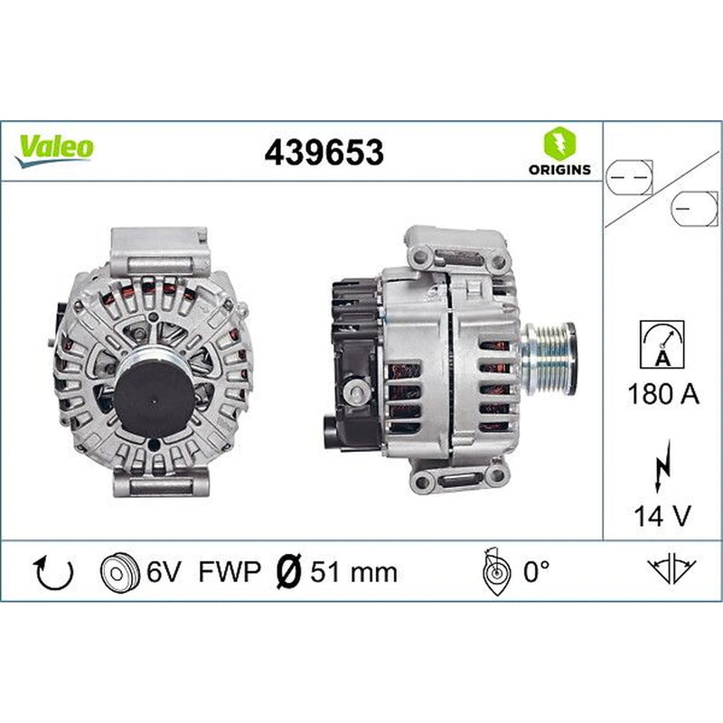 Valeo Car Alternator 12V 439653