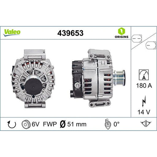 Valeo Car Alternator 12V 439653