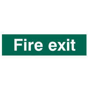 Scan Fire Exit Text Only - PVC Sign 200 x 50mm - 5204