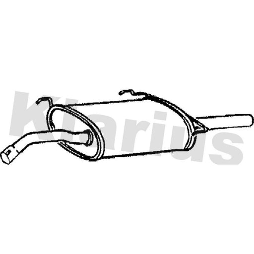 Klarius Box With Tail Pipe Rear TY297B