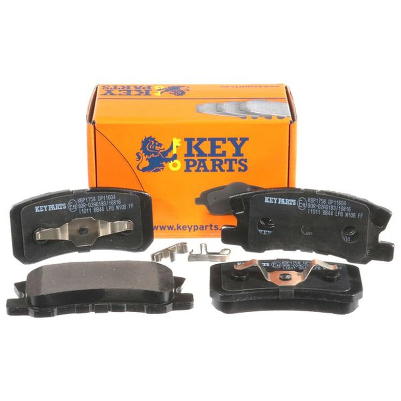 Key Parts 4 x Rear Brake Pad Set KBP1758