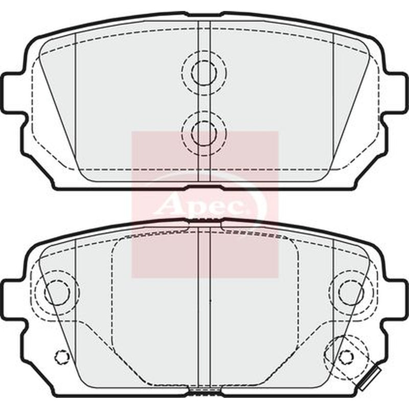 Apec Rear Brake Pad Set PAD1618