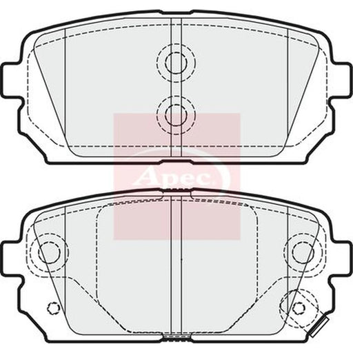 Apec Rear Brake Pad Set PAD1618