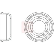 Apec Brake Drum Assembly Rear DRM9969
