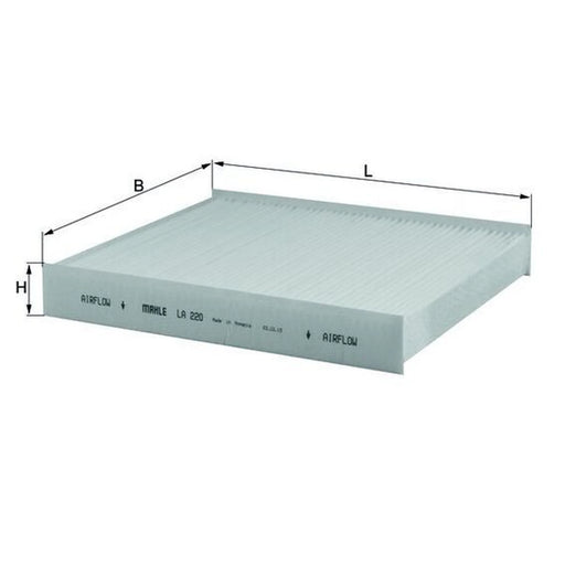 Mahle Cabin Air Filter (Pollen Filter) LA 220